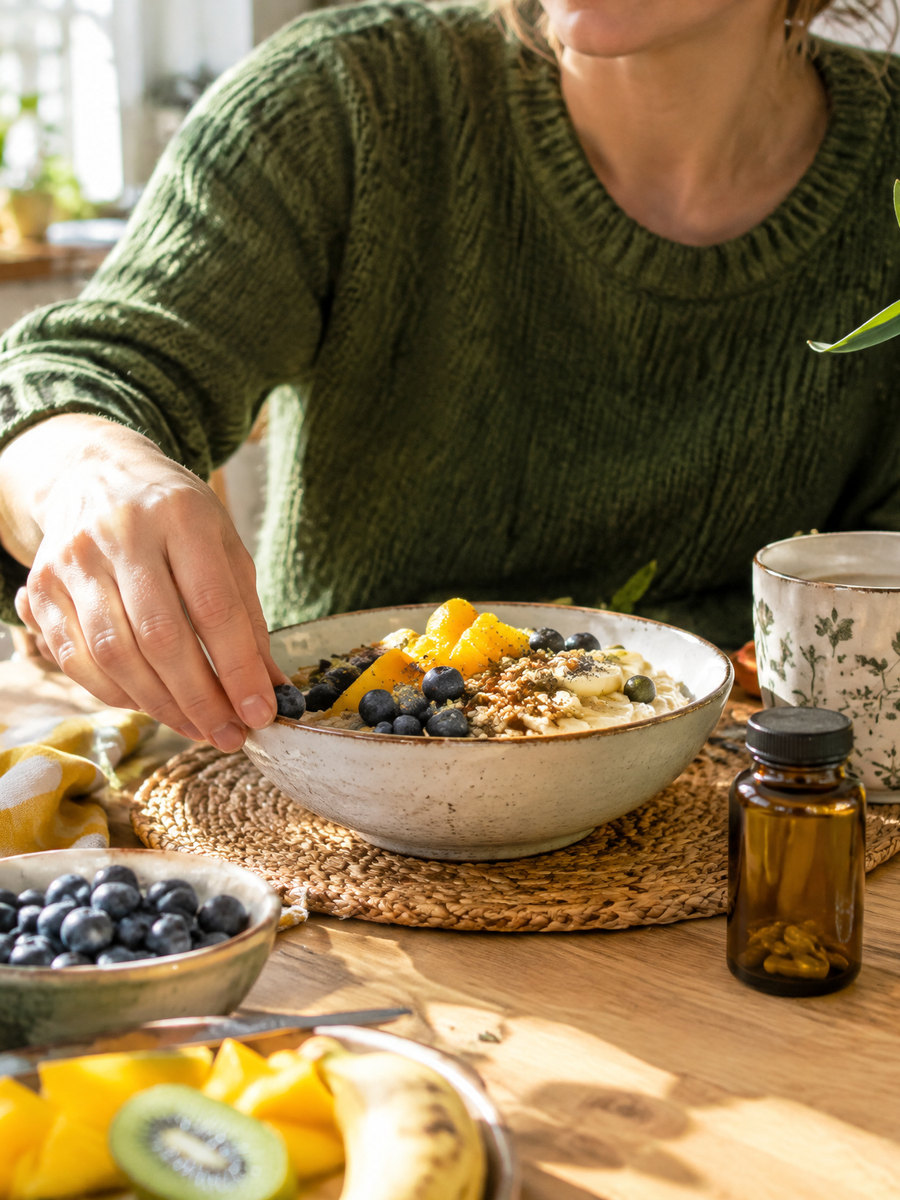 Vitaminok és étrend-kiegészítők hangulatképe